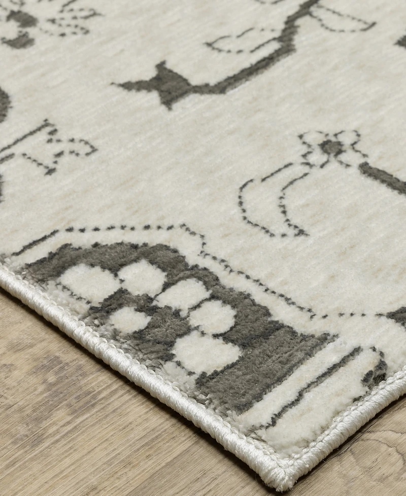 Oriental Weavers Intrigue INT08 3'10" x 5'5" Area Rug