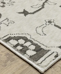 Oriental Weavers Intrigue INT08 3'10" x 5'5" Area Rug