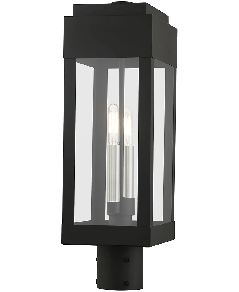 Livex York 2 Light Outdoor Post Top Lantern
