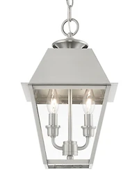Livex Wentworth 2 Light Outdoor Medium Pendant Lantern