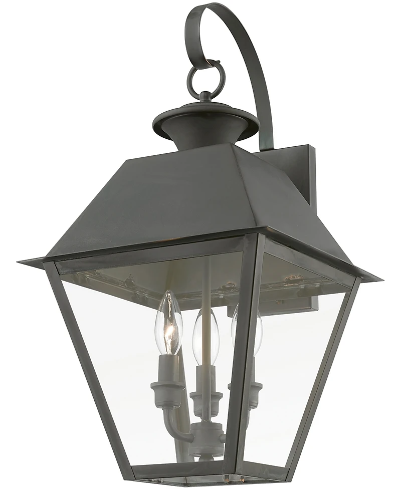 Livex Wentworth 3 Light Outdoor Large Wall Lantern