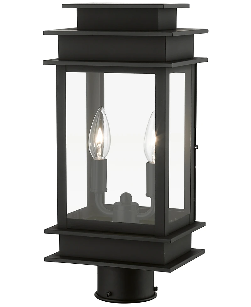 Livex Princeton 2 Light Outdoor Medium Post Top Lantern