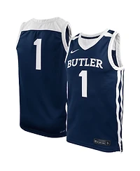 Men's Nike #1 Navy Butler Bulldogs Replica Basketball Jersey