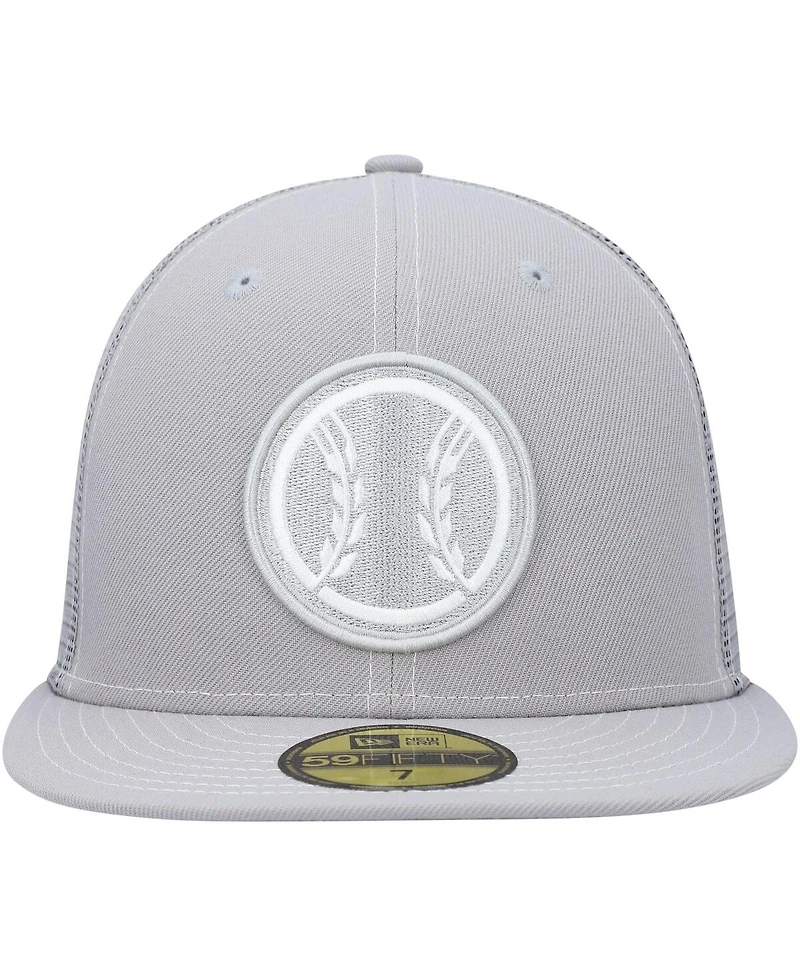 Men's New Era Gray Milwaukee Brewers 2023 On-Field Batting Practice 59FIFTY Fitted Hat