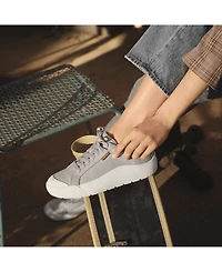 Dr. Scholl's Women's Time Off Lace Up Platform Sneakers