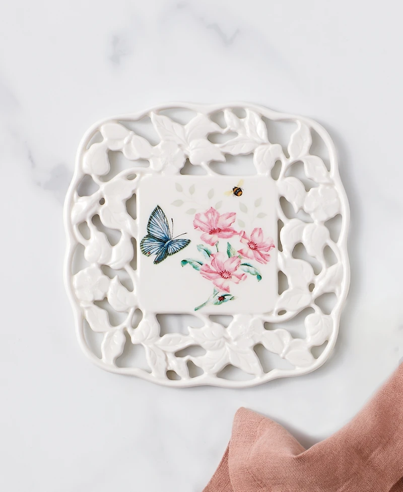 Lenox Butterfly Meadow Kitchen Carved Trivet