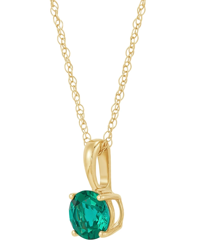 Birthstone Pendant 14k Gold or White