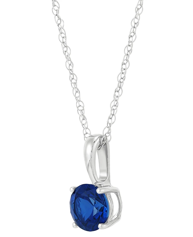 Birthstone Pendant 14k Gold or White