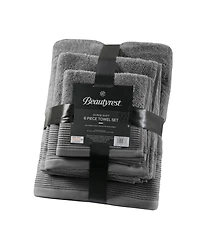 Closeout! Beautyrest Nuage Cotton Lyocell Blend 6 Piece Towel Set