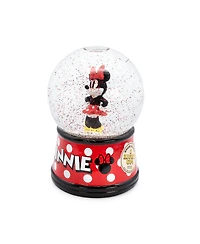 Disney Minnie Mouse Light-Up Snow Globe with Swirling Glitter Display Piece Decoration | Home Decor for Kids Room Essentials | Precious Keepsake, Cute