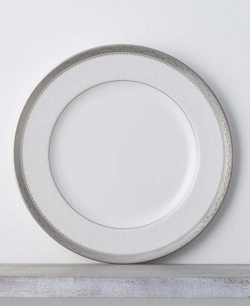 Noritake Odessa Platinum Set of 4 Dinner Plates, Service For 4