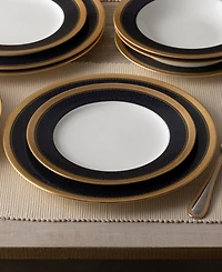Noritake Odessa Cobalt Gold Set of 4 Dinner Plates, Service For 4