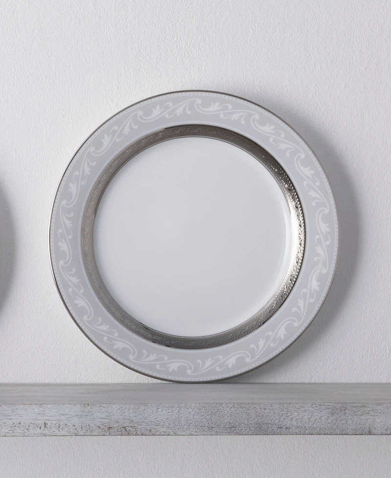 Noritake Crestwood Platinum Set of 4 Accent Plates, Service For 4