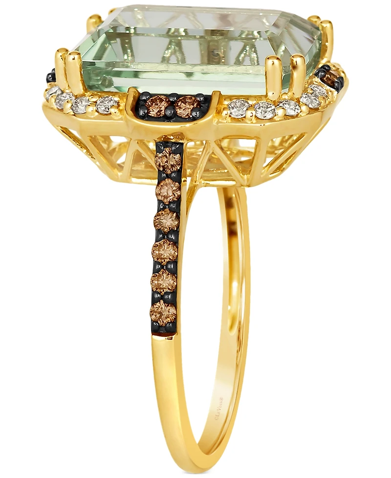 Le Vian Mint Julep Quartz (6-5/8 ct. t.w.) & Diamond (3/8 ct. t.w.) Statement Ring in 14k Gold