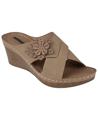 Gc Shoes Women's Selly Flower Wedge Sandals