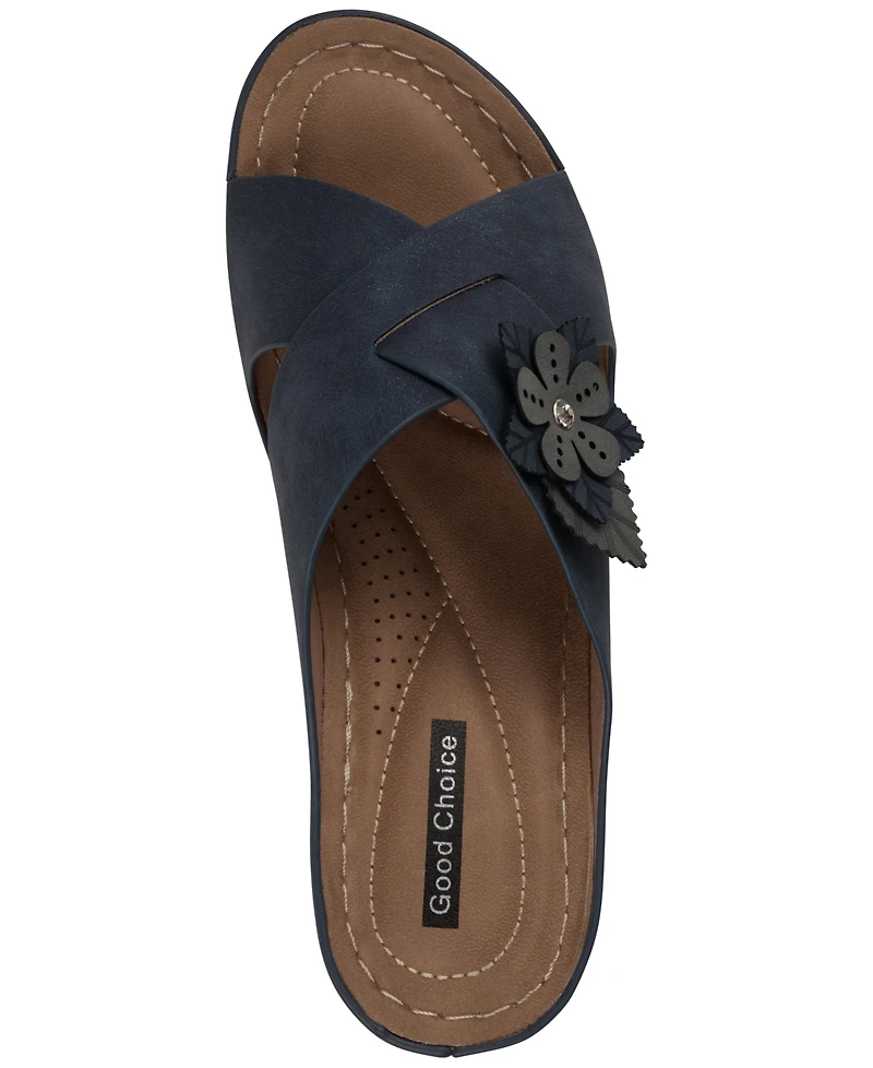 Gc Shoes Women's Selly Flower Wedge Sandals