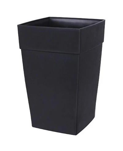 Dcn (DCN350836) Harmony Self-Watering Tall Patio Planter, Black