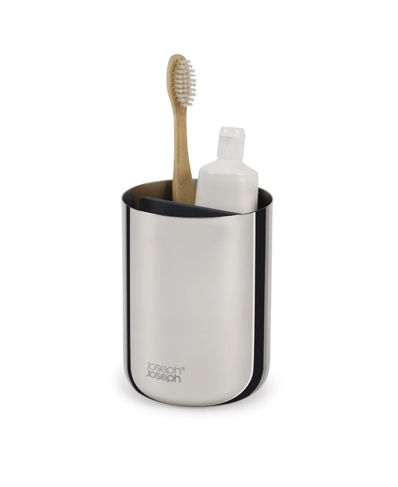 Joseph Joseph Easy Store Luxe Stainless-Steel Toothbrush Caddy