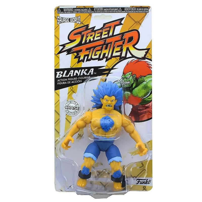 Savage World Street Fighter Funko Vinyl Figure | Blanka Yellow (Chase Figure)