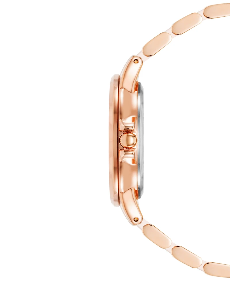 Anne Klein Women's Diamond Accent Ceramic & Metal Bracelet Watch 38mm