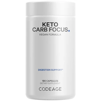 Codeage Keto Carb, White Kidney Bean, Green Tea & Cinnamon Bark Supplement, Triple Action Keto Cheat Pills, Ketogenic, Low Carb Diet Sugar, 3 Months S