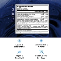 Codeage Eyes Vitamins - Areds 2 Based Formula Supplement - 2-Month Supply