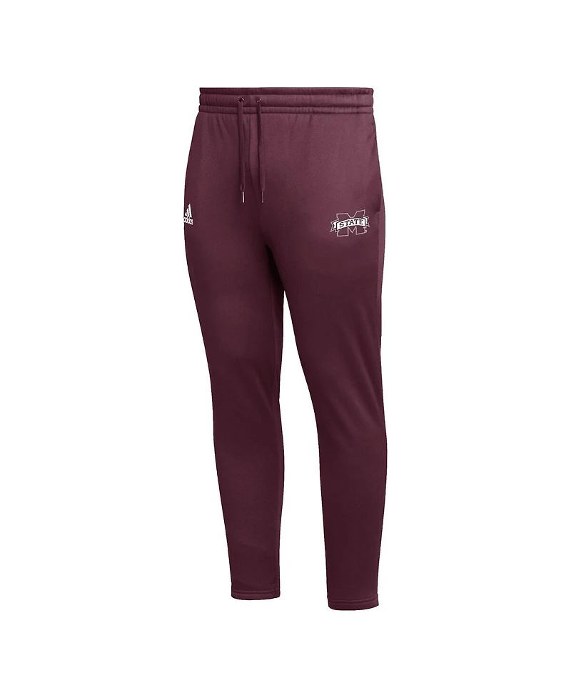 Men's adidas Maroon Mississippi State Bulldogs Aeroready Tapered Pants
