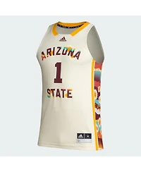 Men's adidas #1 Khaki Arizona State Sun Devils Honoring Black Excellence Basketball Jersey