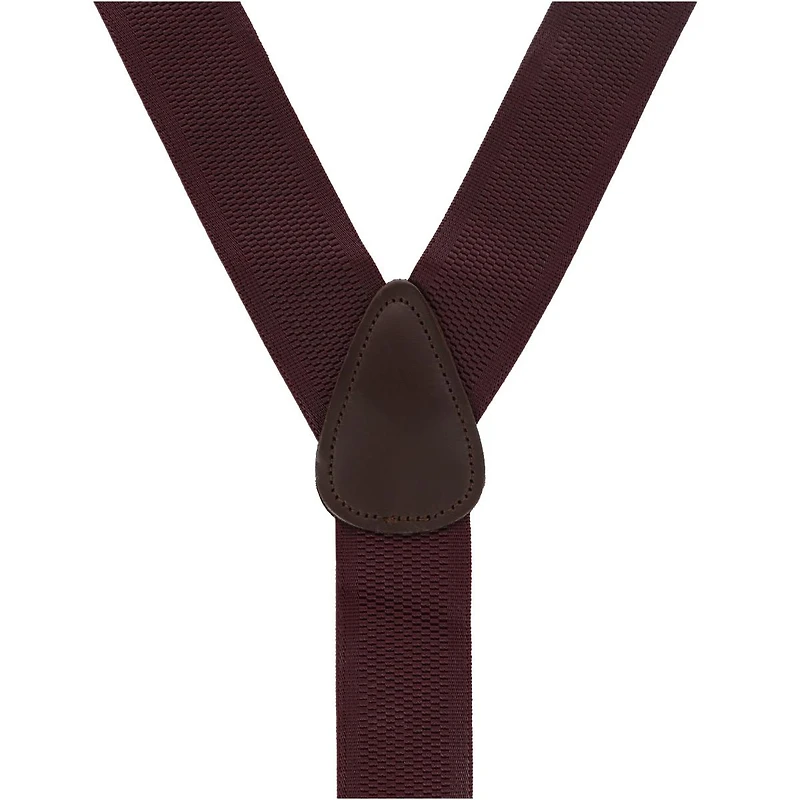Trafalgar Men's Classic Solid Color 38mm Convertible Suspenders