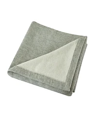 Melange Home Self Hem Merino Wool Blanket, King