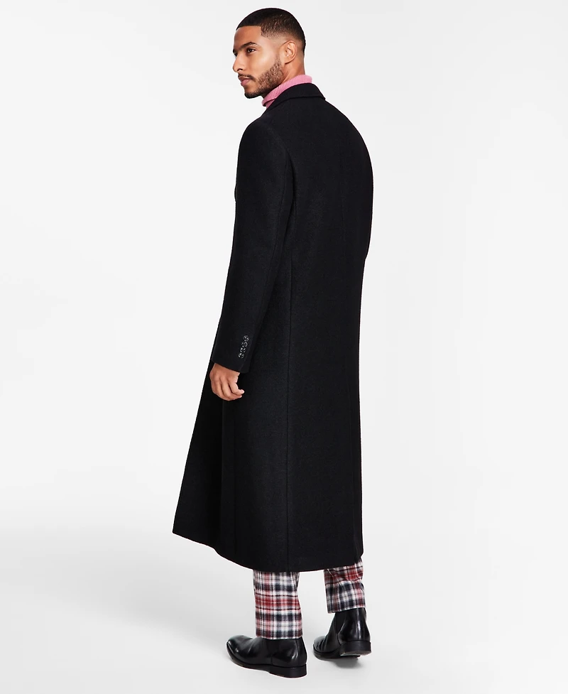 Tayion Collection Men's Classic-Fit Wool Blend Overcoats