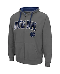 Men's Colosseum Notre Dame Fighting Irish Big and Tall Full-Zip Hoodie