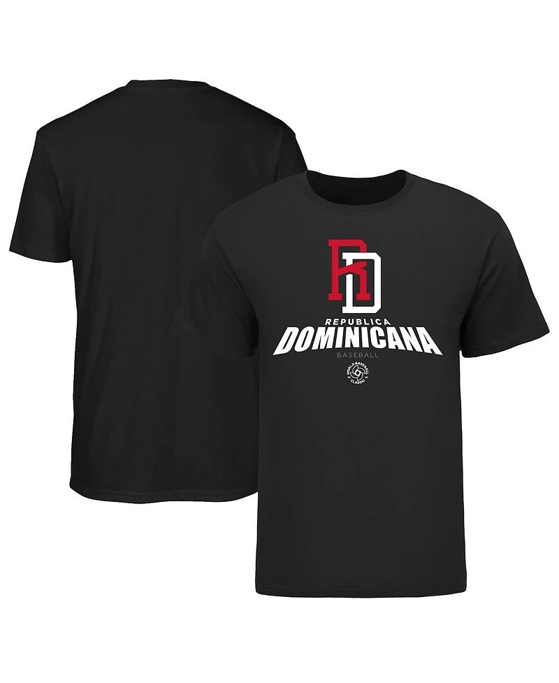 Men's Legends Black Dominican Republic Baseball 2023 World Baseball Classic Federation T-shirt