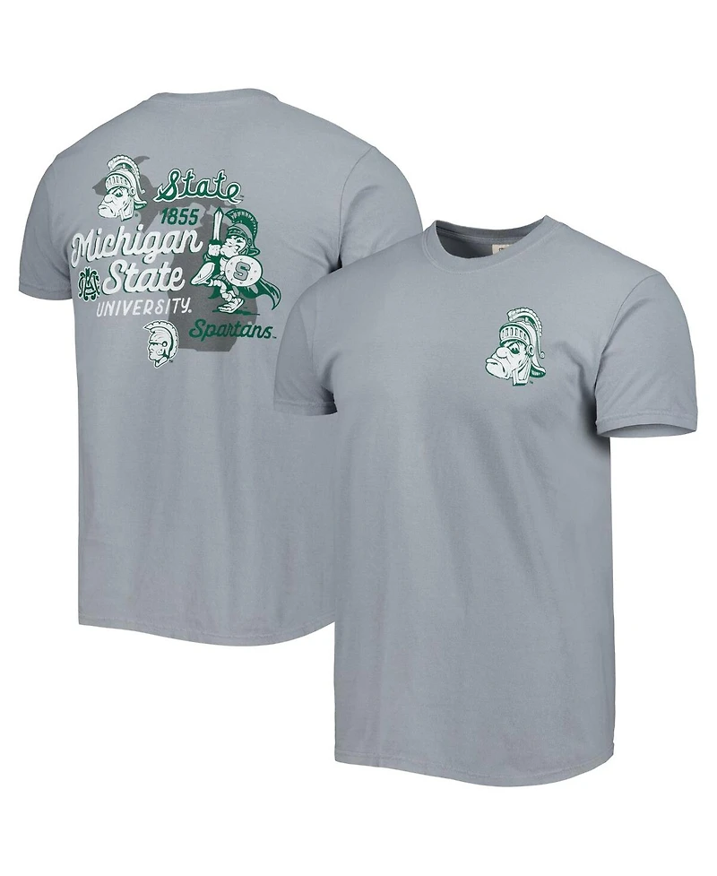 Men's Graphite Michigan State Spartans Vault State Comfort T-shirt