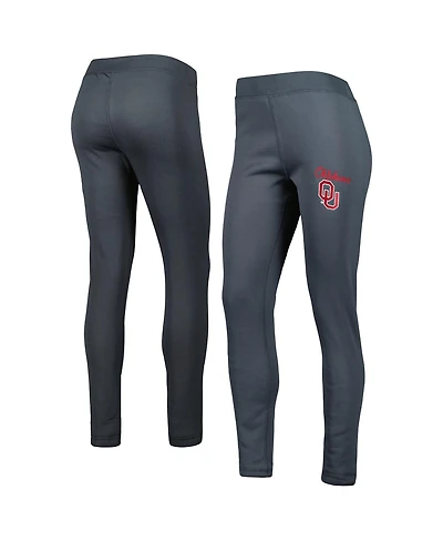 Women's Concepts Sport Charcoal Oklahoma Sooners Upbeat Sherpa Leggings