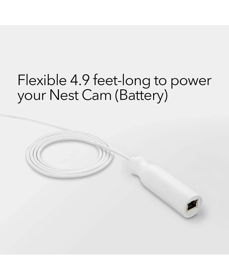 Wasserstein PoE Adapter for Google Nest Cam Outdoor or Indoor, Battery - Made for Google Nest