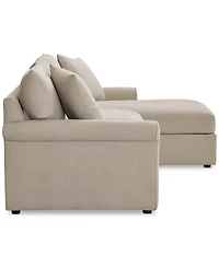 Closeout! Wrenley 99" 3-Pc. Fabric Modular Chaise Sectional Sofa, Created for Macy's