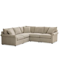 Closeout! Wrenley 102" 5-Pc. L-Shape Modular Sectional Sofa, Created for Macy's
