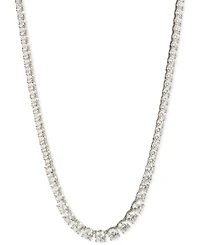 Marchesa Cubic Zirconia Tennis Collar Necklace, 16" + 3" extender