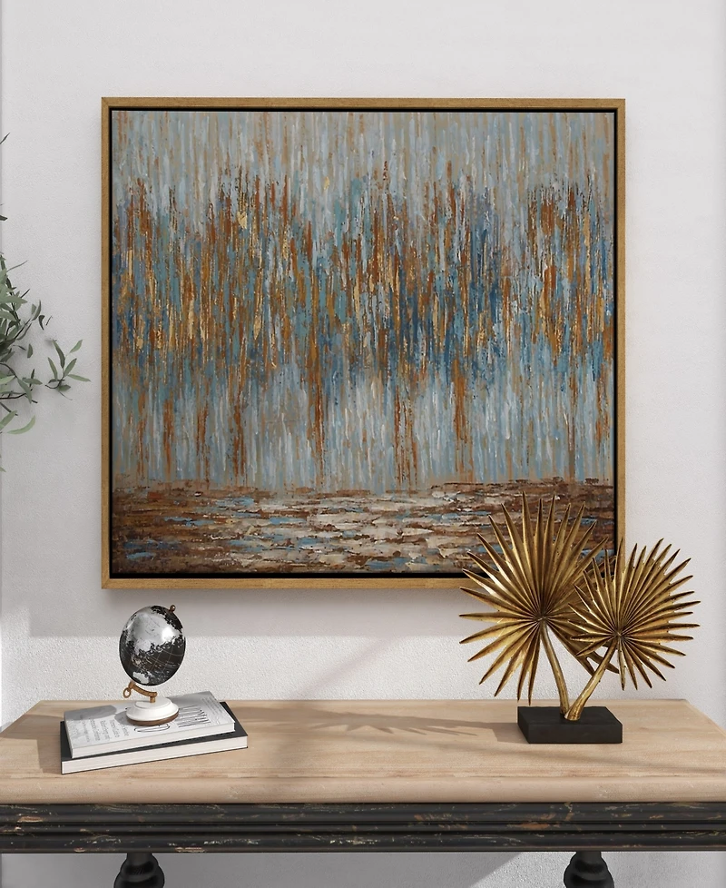 Rosemary Lane Canvas Tree Framed Wall Art with Gold-Tone Frame, 47" x 2" x 36"