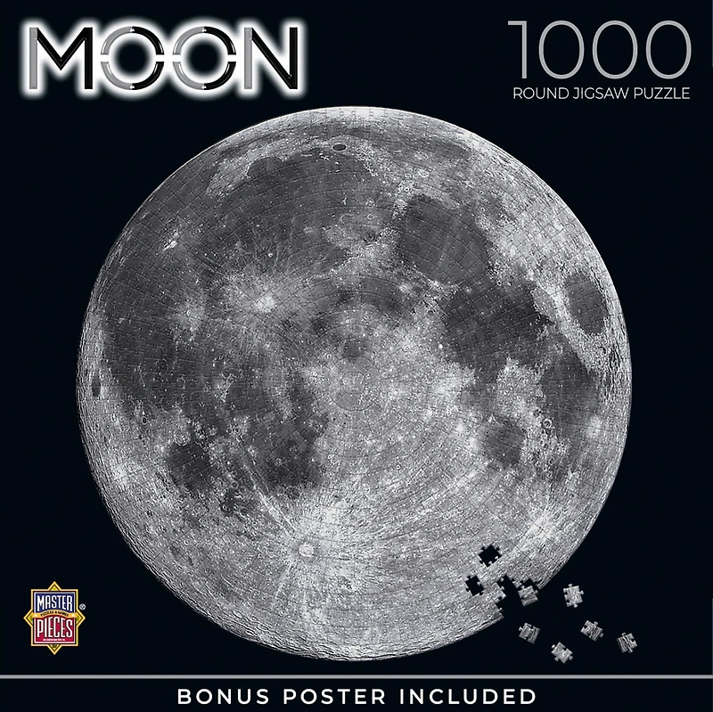 MasterPieces 1000 Piece Round Jigsaw Puzzle for Adults - The Moon