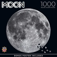 MasterPieces 1000 Piece Round Jigsaw Puzzle for Adults - The Moon