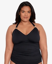 Lauren Ralph Plus Halter Tankini Top
