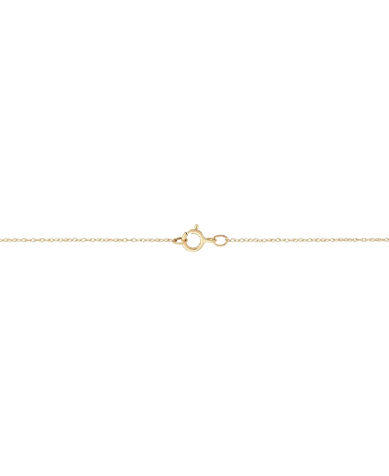 Virgin Mary Medallion & Prayer 18" Pendant Necklace in 10k Gold