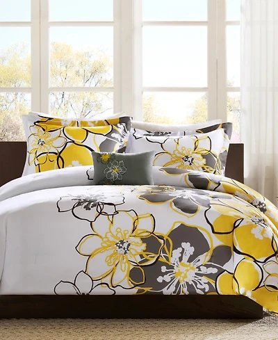 Intelligent Design Allison Printed 4-Piece Comforter Set, King/California King