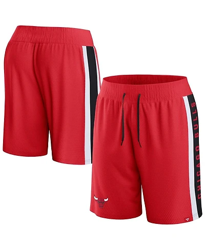 Men's Fanatics Red Chicago Bulls Referee Iconic Mesh Shorts