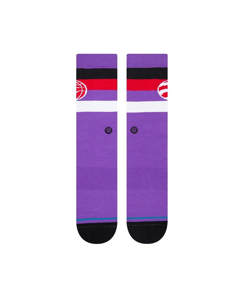 Men's Stance Toronto Raptors Stripe Crew Socks