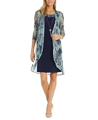 R & M Richards Women's 2-Pc. Printed Jacket & Dress Set