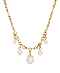 2028 Imitation Pearl Drop Necklace