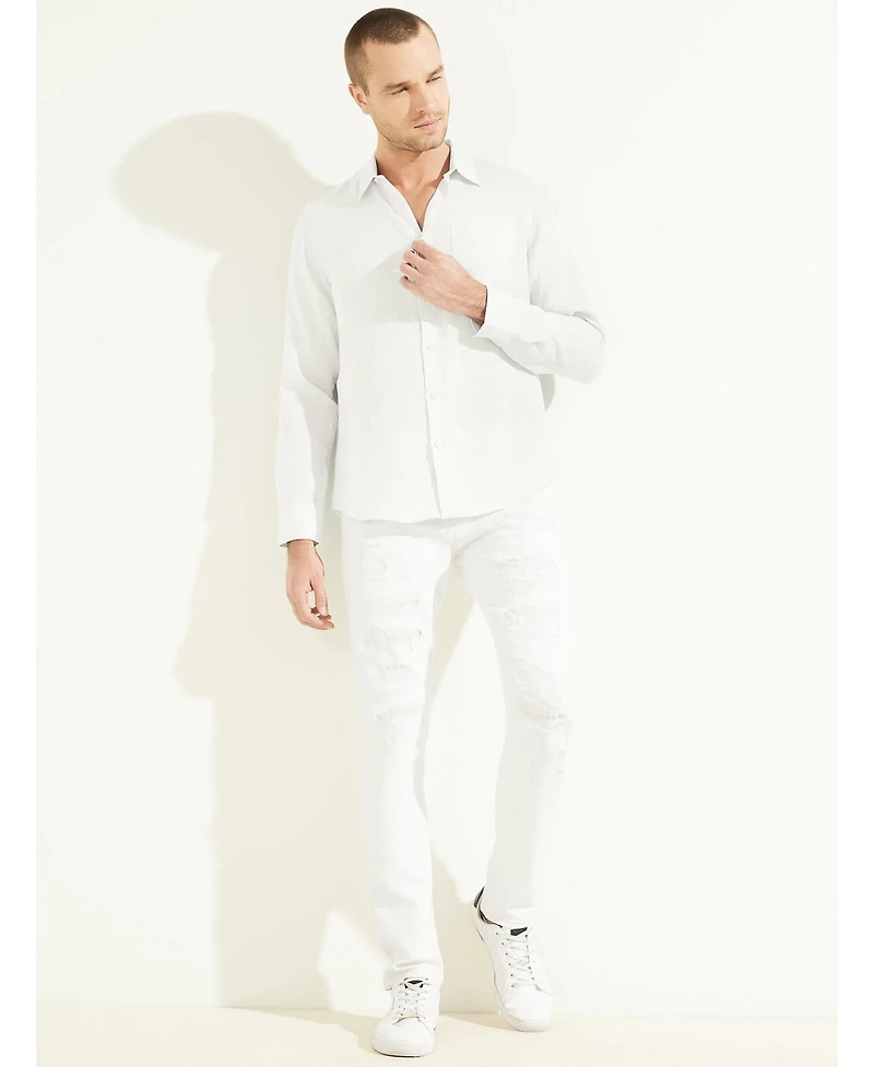 Guess Men's Island Linen Shirt